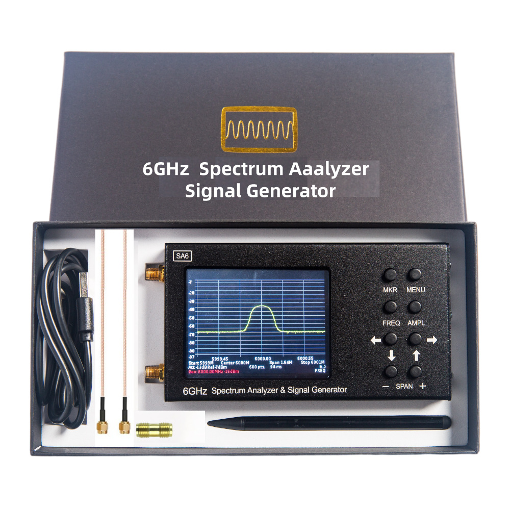Signal Generator Spectrum Analyzer - SA6 เครื่องวิเคราะห์สเปกตรัม RF แบบดิจิตอลพกพา 6GHz พร้อมฟังก์ชันกำเนิดสัญญาณ