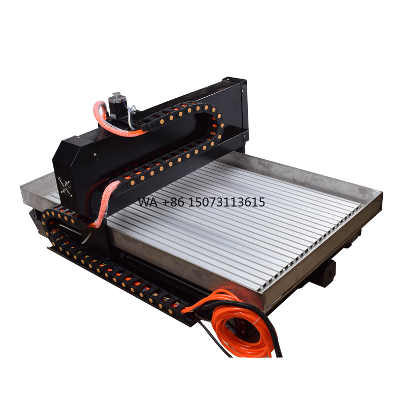 Mini Laser Engraver Cnc Router - 2200W Water Cooling แกนโครงสร้างเหล็กกรอบ MINI CNC