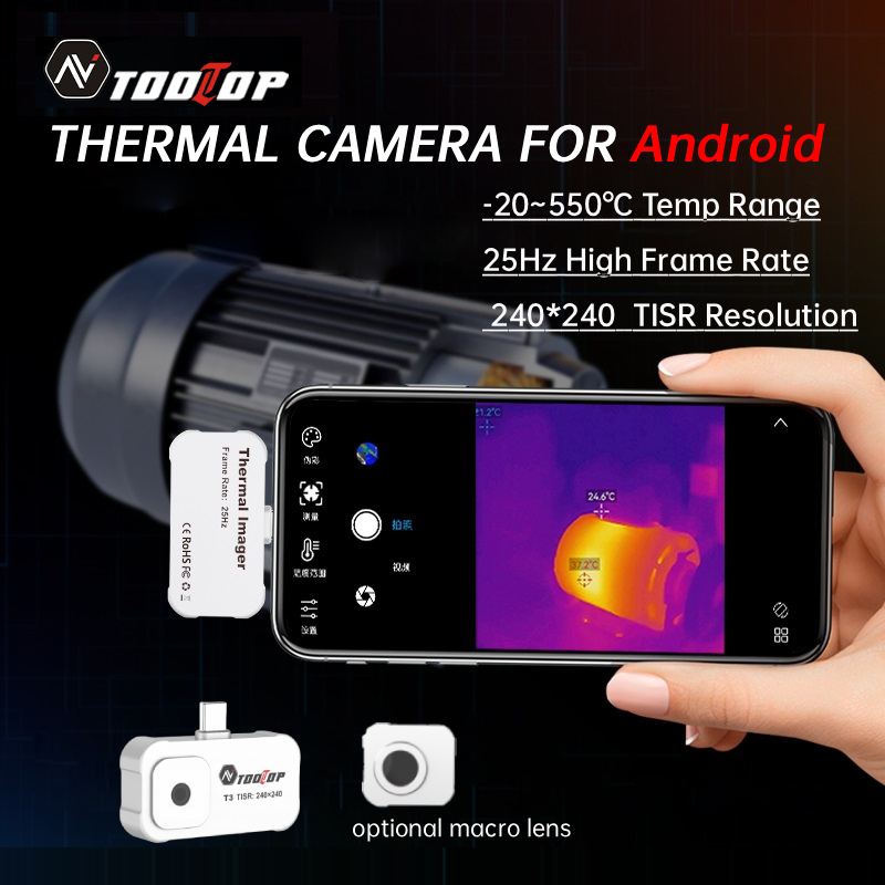 Thermal Imaging Camera Pcb Repair - กล้องถ่ายภาพความร้อนอินฟราเรด TOOLTOP T3 สำหรับ Android TISR