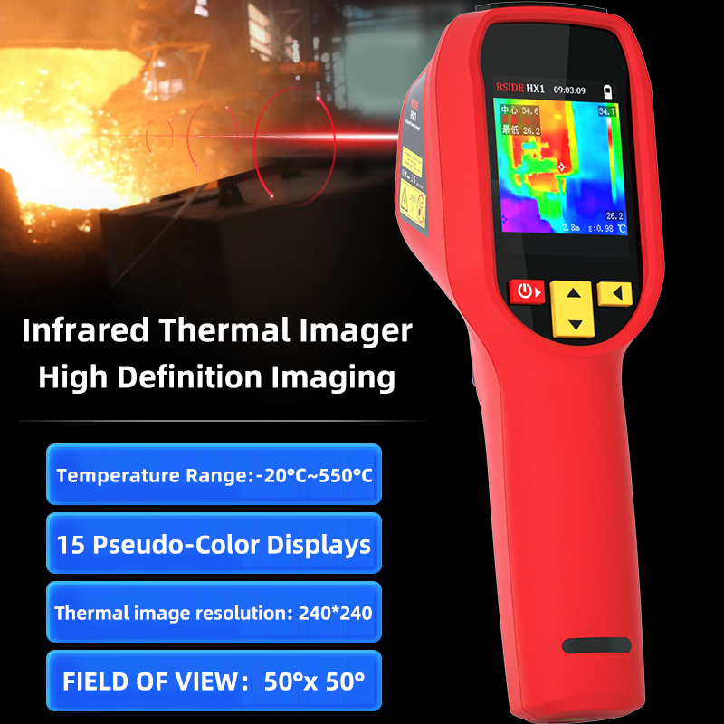 Thermal Imaging Camera Pcb Repair - กล้องถ่ายภาพความร้อน HX1 240X240 เครื่องวัดอุณหภูมิอินฟราเรด สำหรับซ่อมแซม PCB,