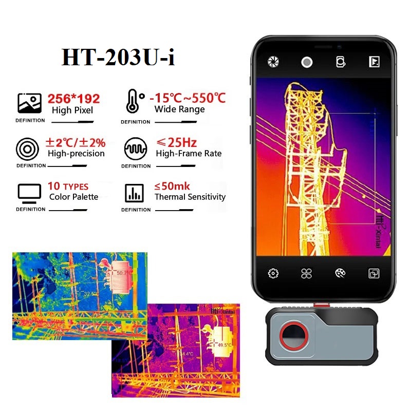 Thermal Imaging Camera Pcb Repair - กล้องถ่ายภาพความร้อน 256*192 พิกเซล -20 ° ซี~550