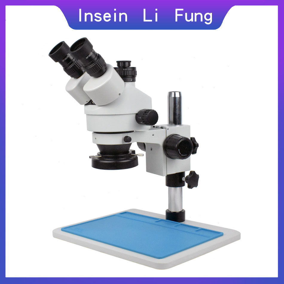 Stereo Trinocular Microscope Pcb - อุตสาหกรรมสเตอริโอกล้องจุลทรรศน์กล้องส่องทางไกล 3.5X-90X Trinocular Simul-FOCAL สำหรับเครื่องประดับการตรวจสอบ PCB