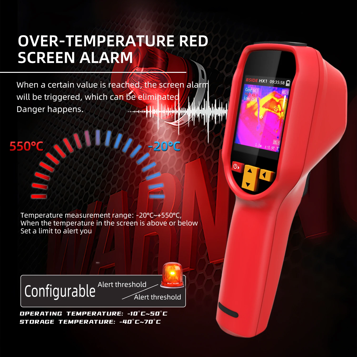 Thermal Imaging Camera Pcb Repair - BSIDE HX1 240X240 เครื่องวัดอุณหภูมิอินฟราเรดสำหรับซ่อม PCB, การตรวจจับท่อ,