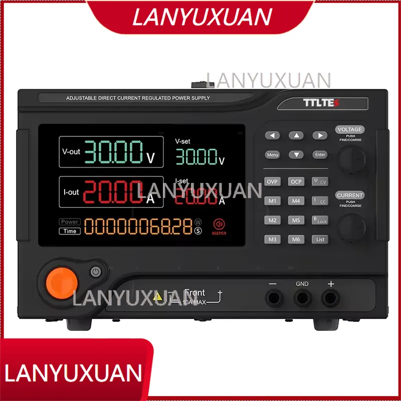 Programmable Dc Power Supply 30V 10A - TTLTES แหล่งจ่ายไฟแบบสวิตชิ่งปรับค่าได้ 60V DC แบบตั้งโปรแกรมได้ แรงดันไฟฟ้าขาเข้า