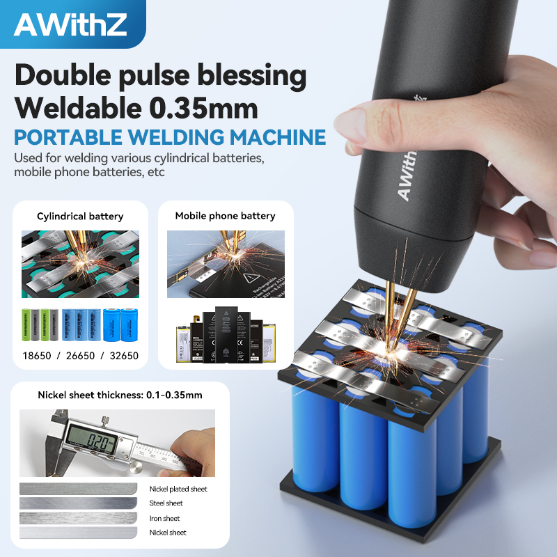 Spot Welder 18650 Battery Pack - เครื่องเชื่อมแบตเตอรี่แบบพกพา Awithz เครื่องเชื่อมขนาดเล็ก DIY สำหรับชุดแบตเตอรี่ 18650