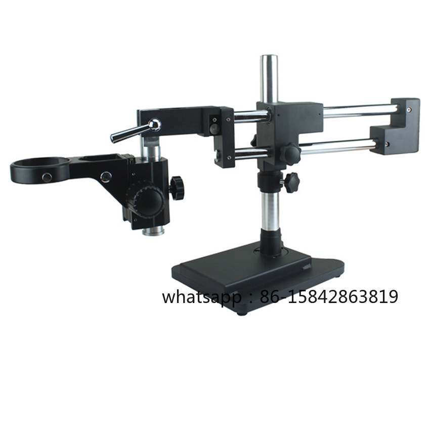 Stereo Trinocular Microscope Pcb - ขาตั้งกล้องจุลทรรศน์สเตอริโอแบบซูมสองแขน ยูนิเวอร์แซล สแตนด์ ดับเบิ้ลบูม บินคูลาร์ ทริโนคูลาร์
