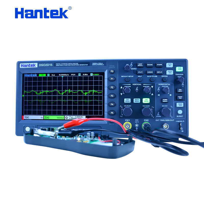 Digital Storage Oscilloscope 100Mhz - ออสซิลโลสโคปดิจิตอลแบบพกพา Hantek DSO2C10 2C15 2D10 2D15