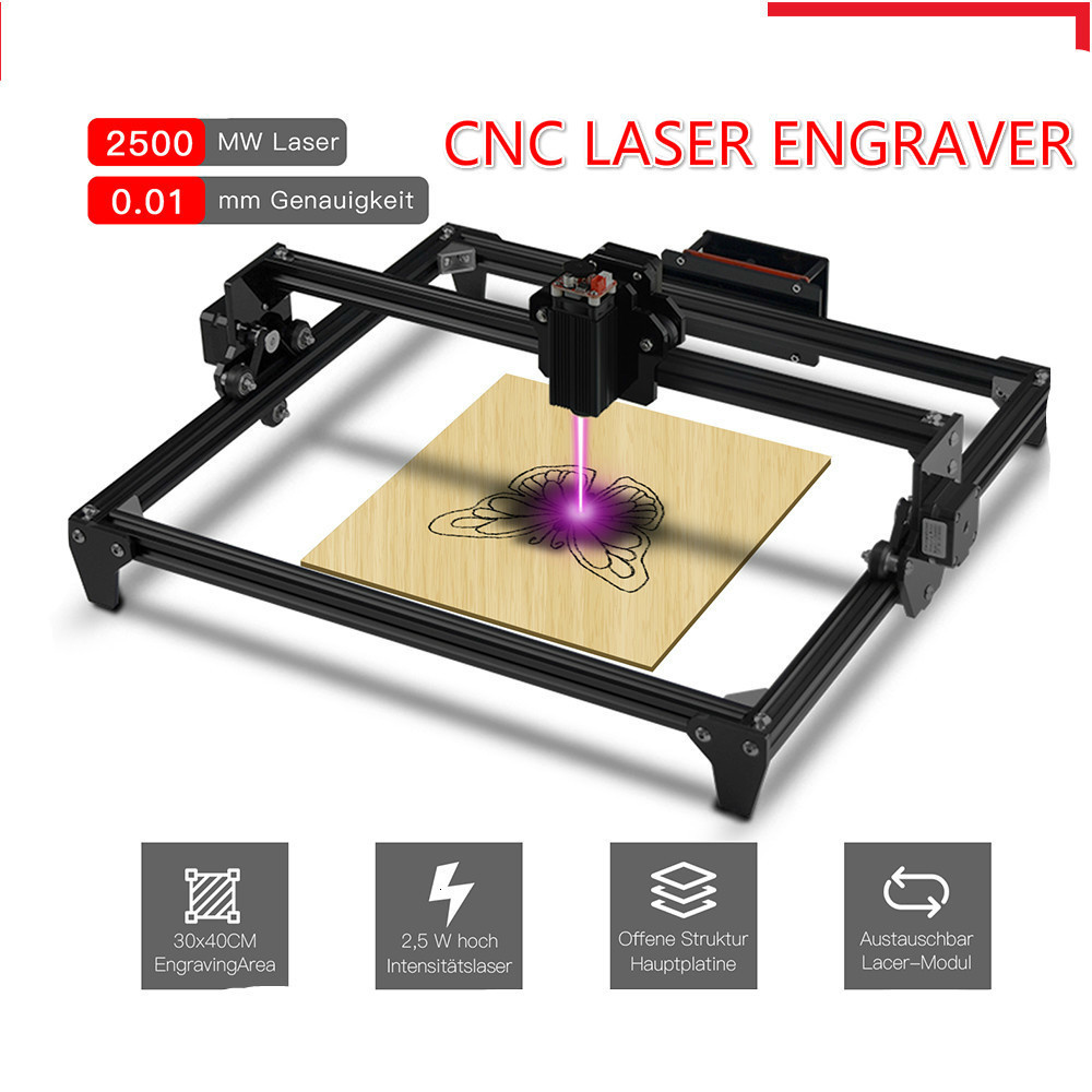 Mini Laser Engraver Cnc Router - เครื่องแกะสลักเลเซอร์ CNC ขนาดเล็ก 30*40 ซม. 2500
