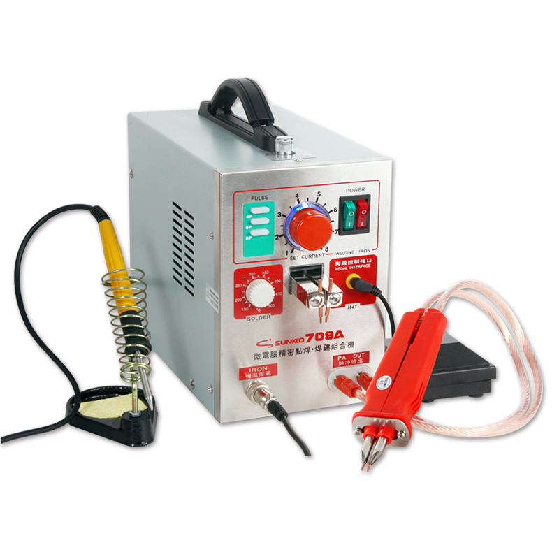 Spot Welder 18650 Battery Pack - เครื่องเชื่อมแบตเตอรี่ SUNKKO 709A 1.5KW 220/110V พร้อมปากกาเชื่อม