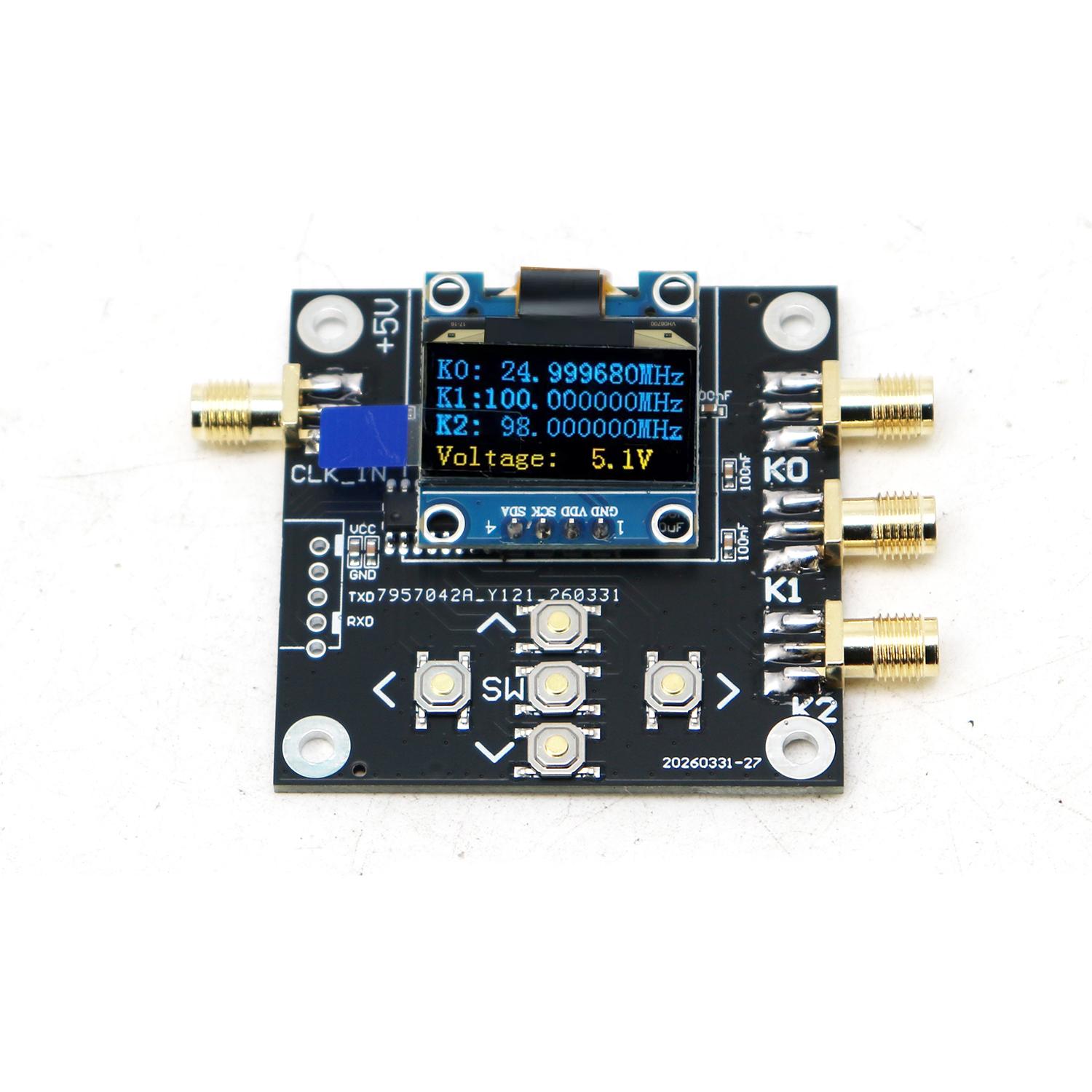 Signal Generator Spectrum Analyzer - SI5351 เครื่องกำเนิดสัญญาณนาฬิกาแบบตั้งโปรแกรมได้ 2.5kHz-200MHz คลื่นสี่เหลี่ยม SMA แหล่งกำเนิดสัญญาณ