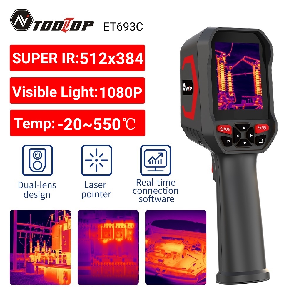 Thermal Imaging Camera Pcb Repair - กล้องถ่ายภาพความร้อน TOOLTOP ET693C Super IR 512x384