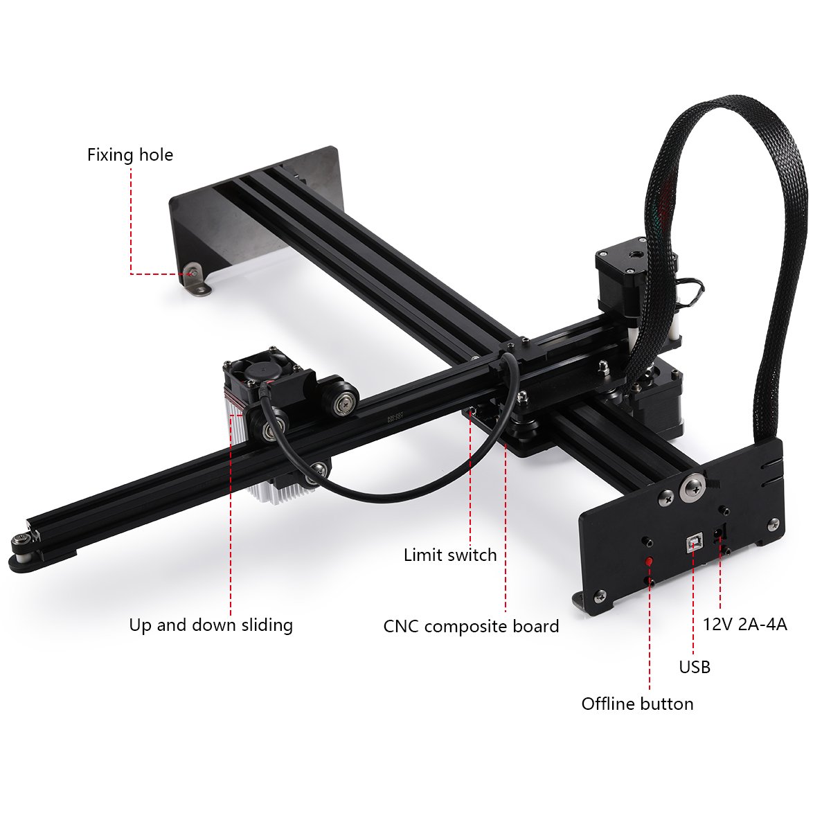 เครื่องแกะสลักเลเซอร์ NEJE 3 P - Mini Laser Engraver Cnc Router บทวิจารณ์และราคา
