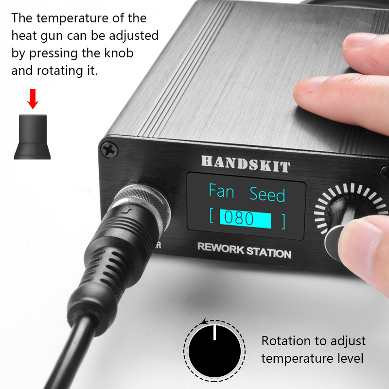 ปืนลมร้อน T12 พร้อมหน้าจอ OLED - Hot Air Rework Station T12 บทวิจารณ์และราคา