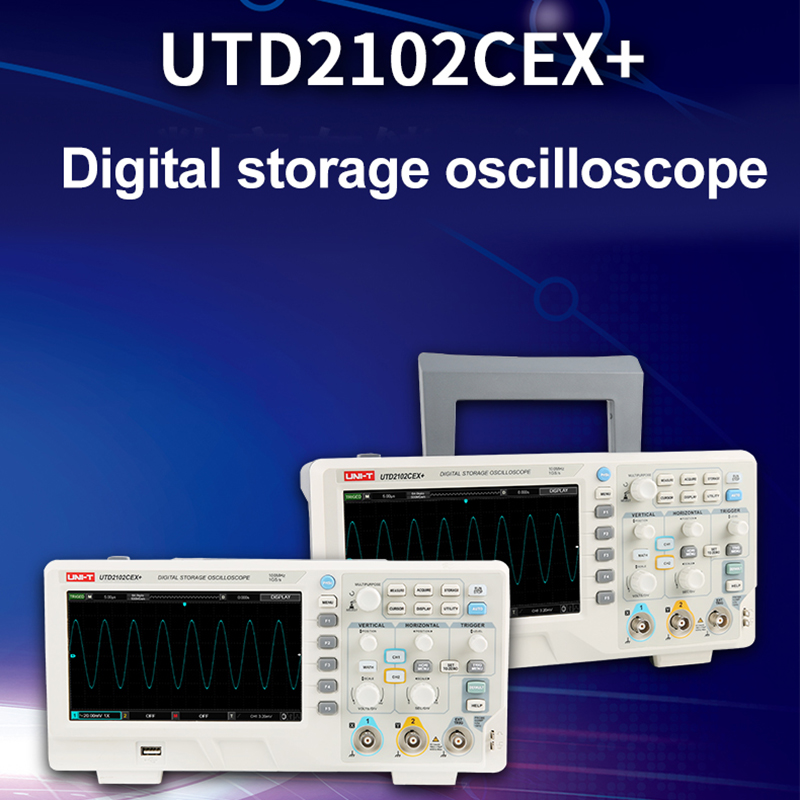 UNI-T UTD2102CEX + Digital Sto - Digital Storage Oscilloscope 100Mhz บทวิจารณ์และราคา