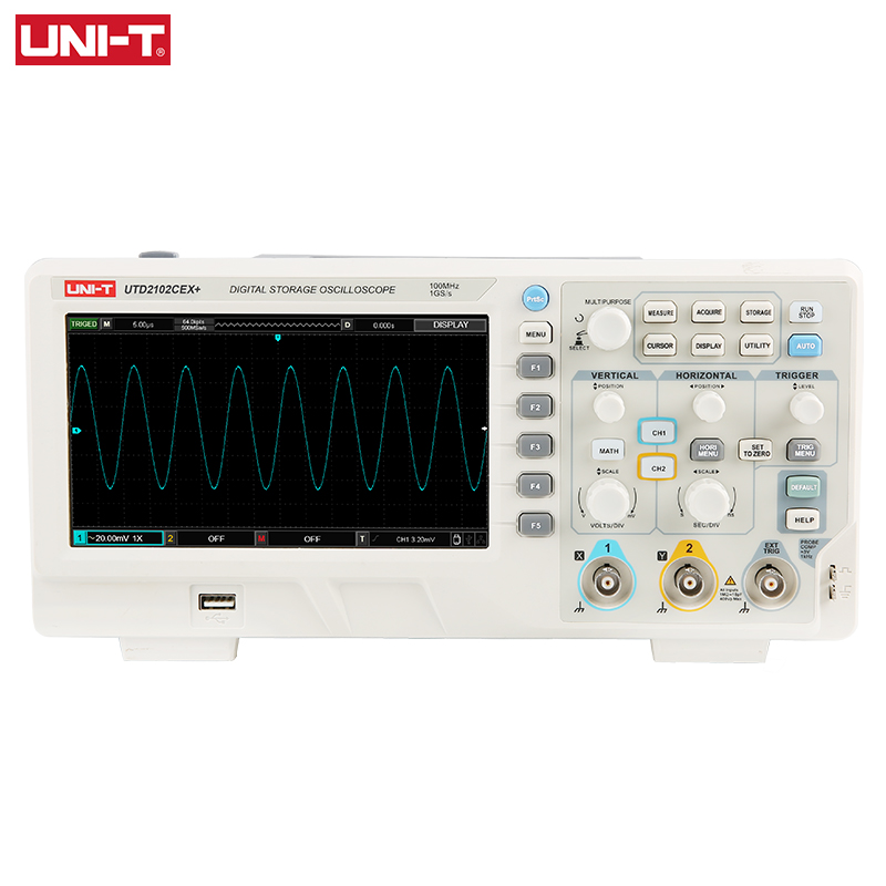 UNI-T UTD2102CEX + Digital Sto - Digital Storage Oscilloscope 100Mhz บทวิจารณ์และราคา