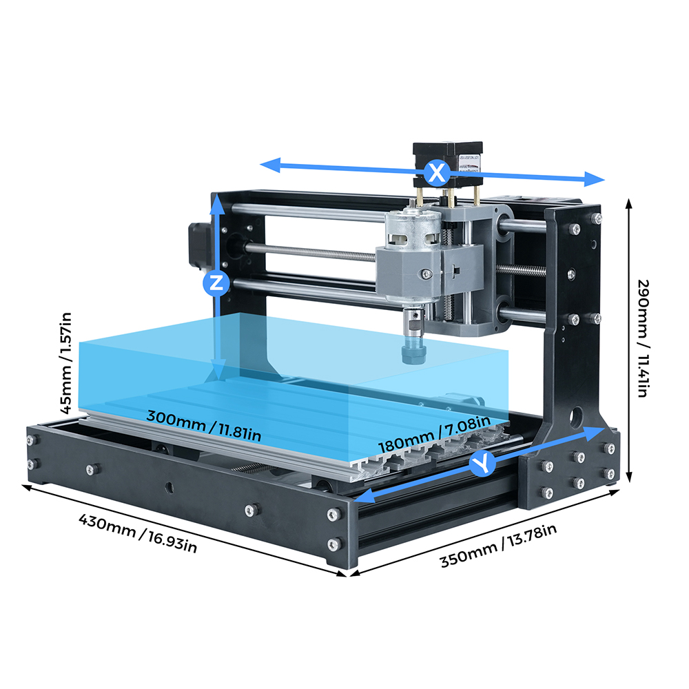 เครื่องแกะสลักไม้ CNC 3018 Min - Mini Laser Engraver Cnc Router บทวิจารณ์และราคา