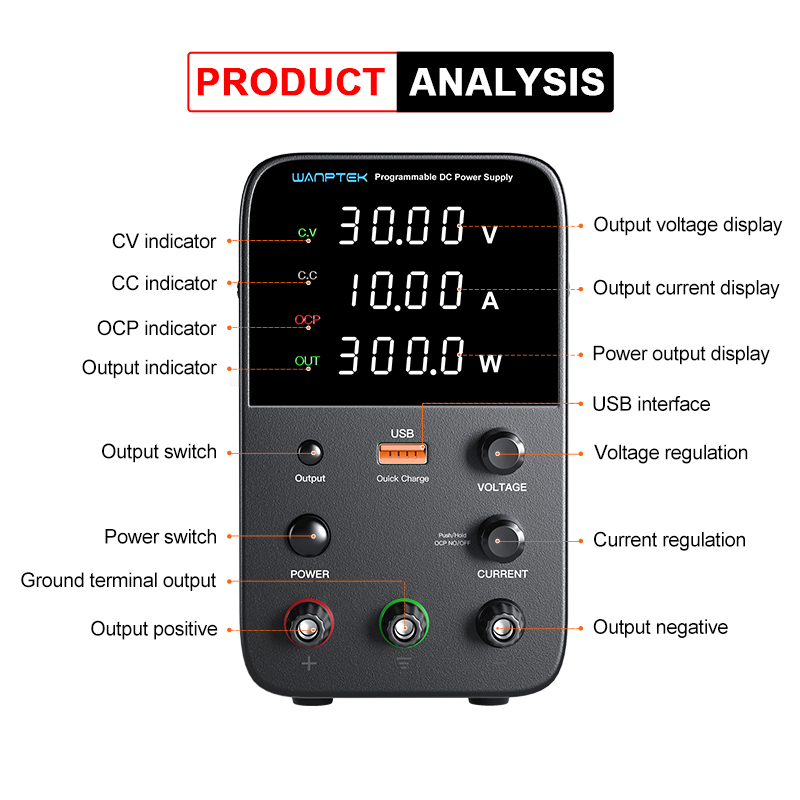 Wanptek Programmable DC WPS301 - Programmable Dc Power Supply 30V 10A บทวิจารณ์และราคา