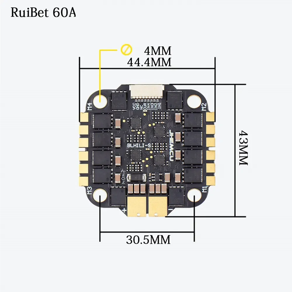 JHEMCU F7 F722 ชุดควบคุมการบิน - Fpv Flight Controller F7 Stack 60A บทวิจารณ์และราคา