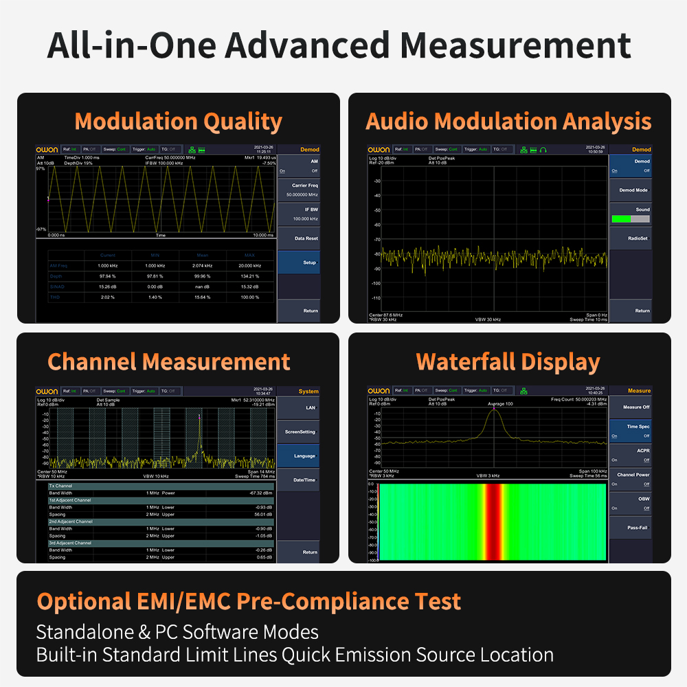 เครื่องวิเคราะห์สเปกตรัม OWON  - Signal Generator Spectrum Analyzer บทวิจารณ์และราคา