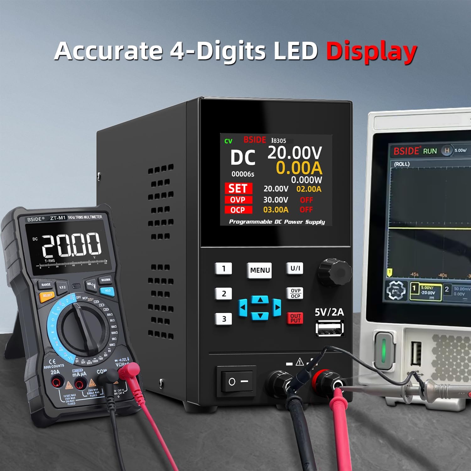 BSIDE DC ห้องปฏิบัติการแหล่งจ่ - Programmable Dc Power Supply 30V 10A บทวิจารณ์และราคา