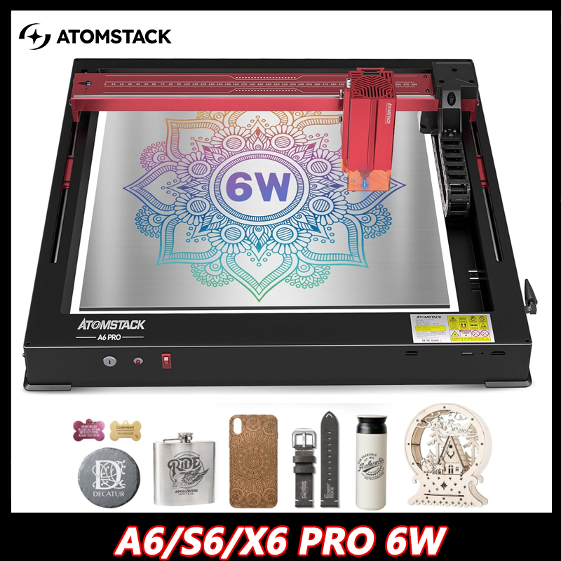Atomstack A6 X6 S6 Pro 50W เคร - Mini Laser Engraver Cnc Router บทวิจารณ์และราคา