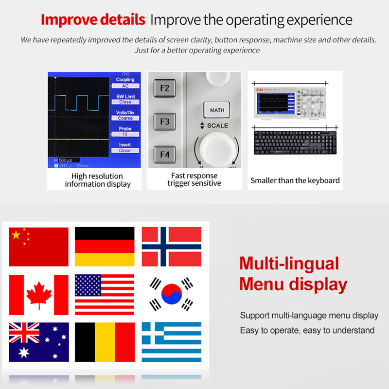 UNI-T Digital Oscilloscope UTD - Digital Storage Oscilloscope 100Mhz บทวิจารณ์และราคา