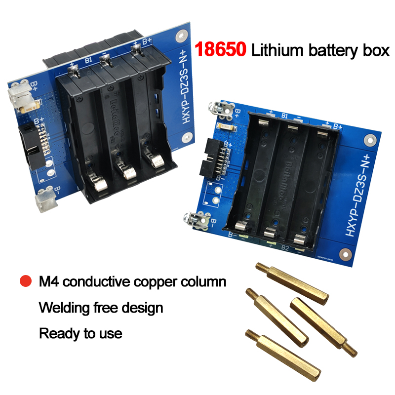 กล่องใส่แบตเตอรี่ DIY 12V 3S ส - Spot Welder 18650 Battery Pack บทวิจารณ์และราคา