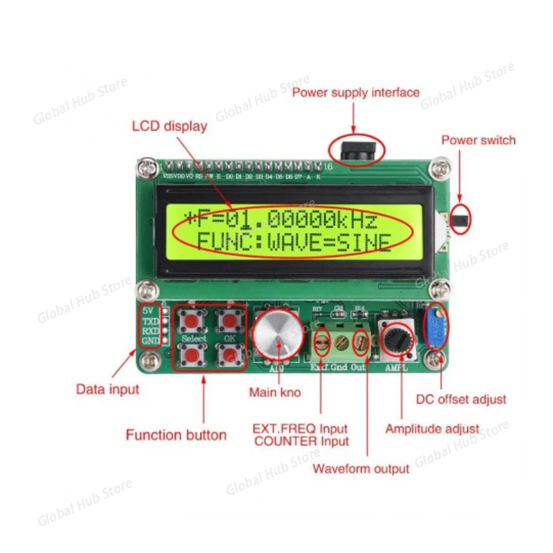 โมดูลเครื่องกำเนิดสัญญาณฟังก์ช - Function Arbitrary Waveform Generator บทวิจารณ์และราคา