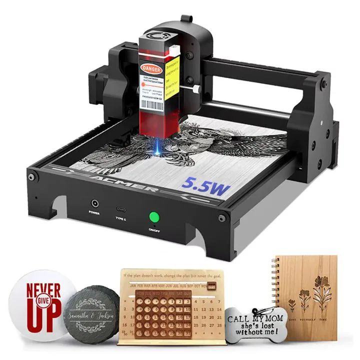 5.5W มินิเลเซอร์แกะสลักเครื่อง - Mini Laser Engraver Cnc Router บทวิจารณ์และราคา