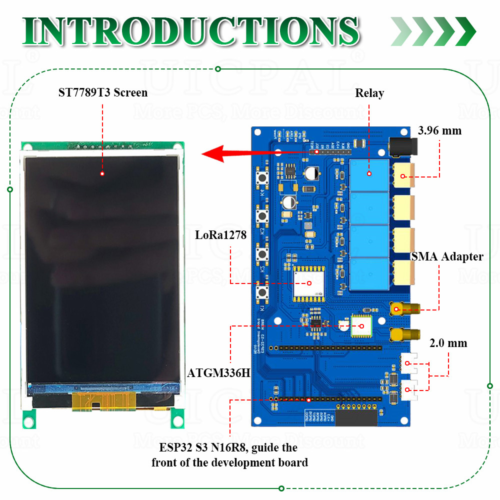 ESP32 S3 ชุดบอร์ดพัฒนา 3.2 นิ้ - Esp32 S3 Development Board Lot บทวิจารณ์และราคา