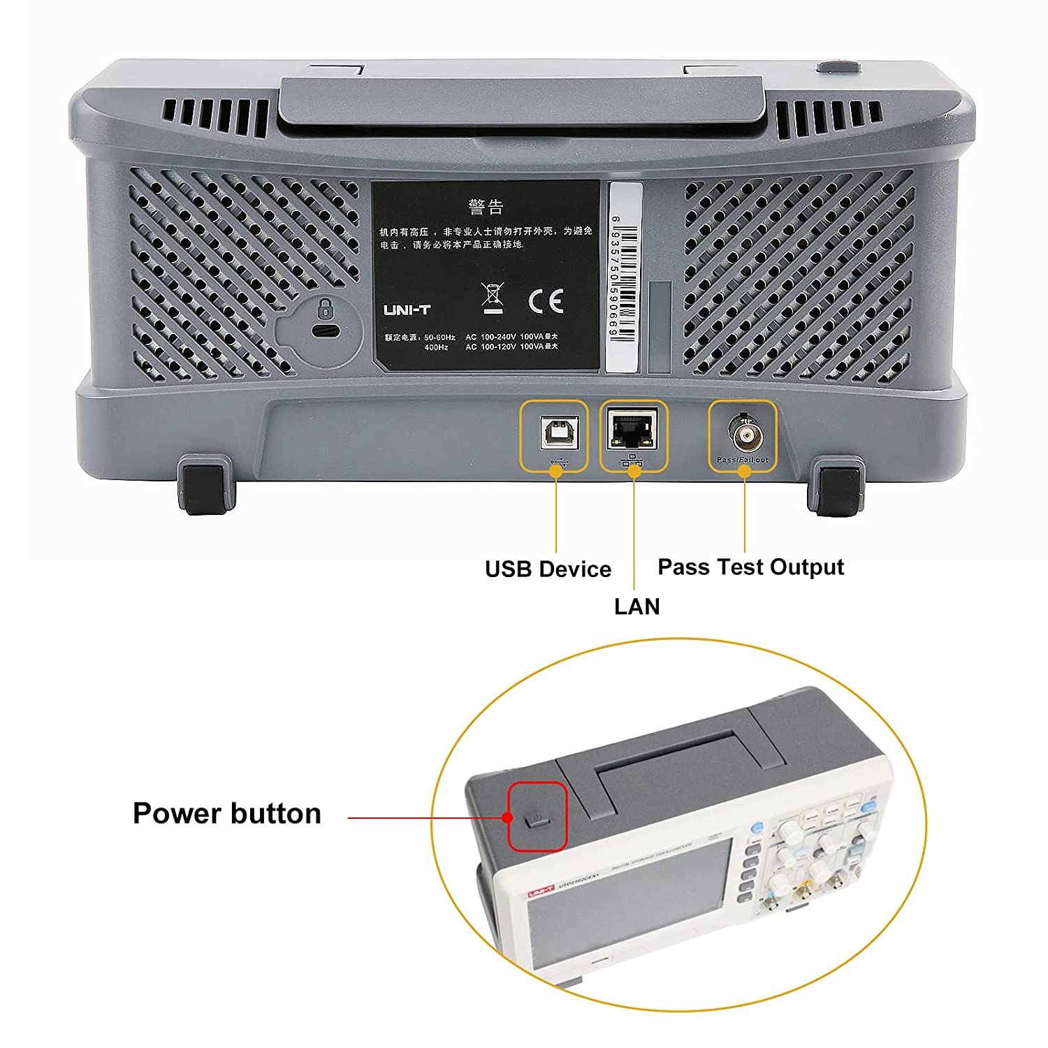 UTD2102CEX+ ออสซิลโลสโคปดิจิตอ - Digital Storage Oscilloscope 100Mhz บทวิจารณ์และราคา