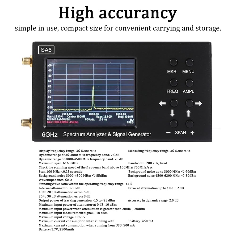 เครื่องวิเคราะห์สเปกตรัม SA6 6 - Signal Generator Spectrum Analyzer บทวิจารณ์และราคา