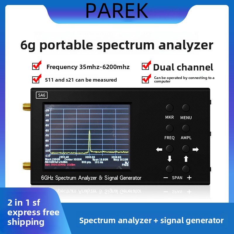 SA6 6GHz เครื่องวิเคราะห์สเปกต - Signal Generator Spectrum Analyzer บทวิจารณ์และราคา