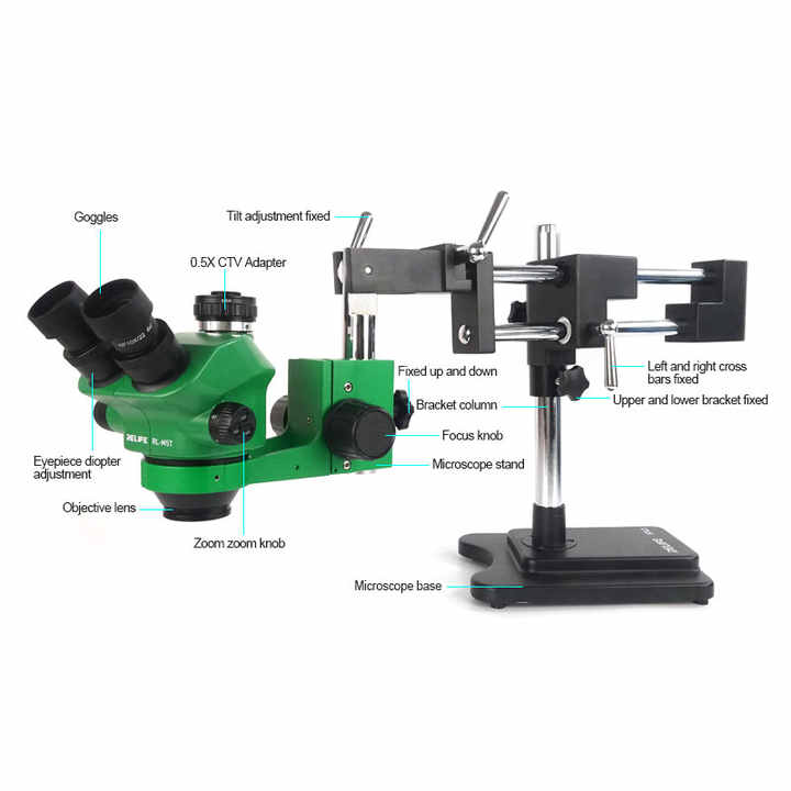 กล้องจุลทรรศน์สเตอริโอสามตา RL - Stereo Trinocular Microscope Pcb บทวิจารณ์และราคา