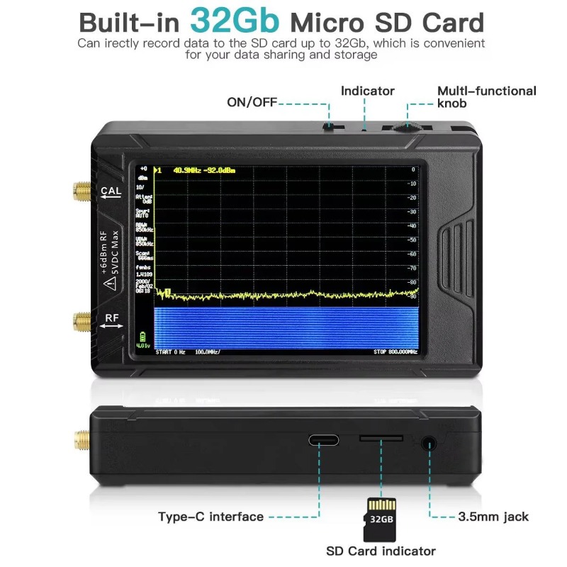 เครื่องวิเคราะห์สเปกตรัมแบบพกพ - Signal Generator Spectrum Analyzer บทวิจารณ์และราคา