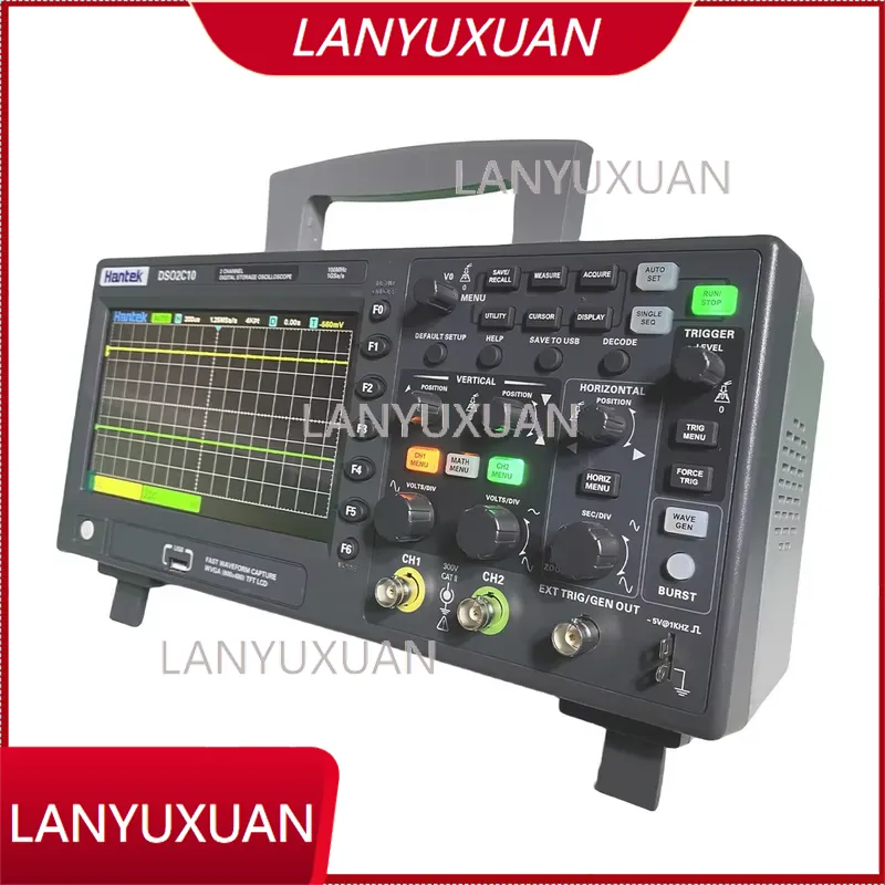 ออสซิลโลสโคปแบบดิจิตอล Hantek  - Digital Storage Oscilloscope 100Mhz บทวิจารณ์และราคา