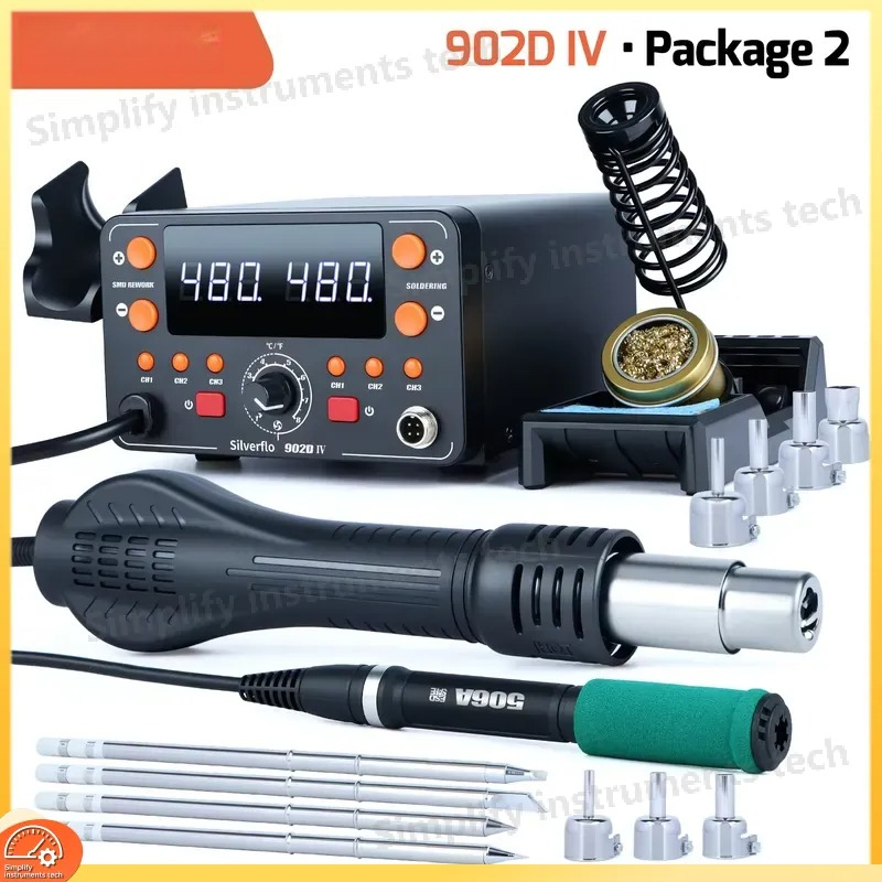 สถานีบัดกรีลมร้อน 902D IV 775W - Hot Air Rework Station T12 บทวิจารณ์และราคา
