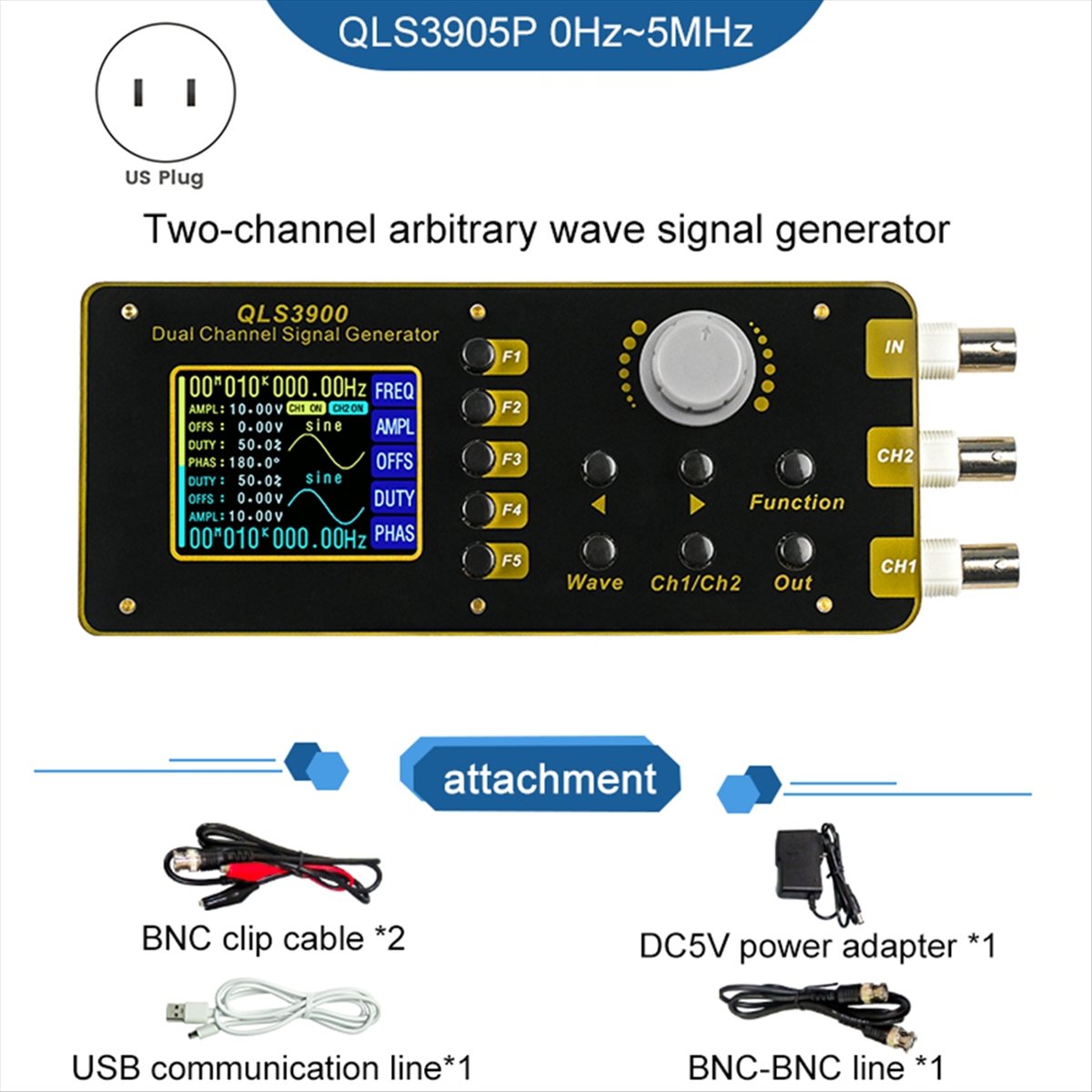 OKgood 2.4 นิ้ว TFT DDS ฟังก์ช - Function Arbitrary Waveform Generator บทวิจารณ์และราคา
